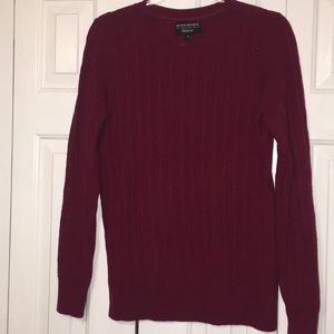Banana Republic wool blend cable knit sweater med